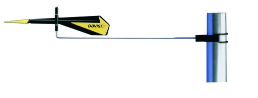 [DAV1295] Black Max windvane for adjustable dinghies with quick-release fastener