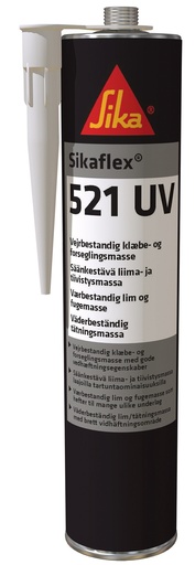 [SK521B] Dichtungsmasse Kartusche Sikaflex 521UV 300ml weiss