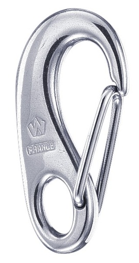 [WI2480] Karabiner aus rostfreiem Stahl mit Feder 50mm