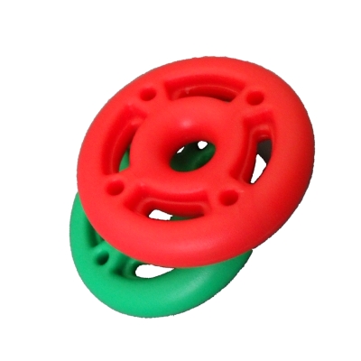 [R4124] Poignée de trapèze disque (rouge et verte, la paire)