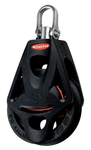 [RF45110] Block single Orbit with swivel head and becket 40mm