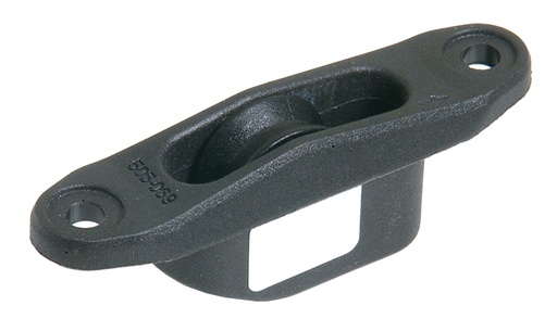 [P505A069] Block einfach Einbau aus Komposit, Rolle aus Ertalyte 10 x 38mm