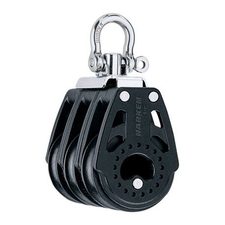 [HK2640] Block triple Carbo with swivel 40mm