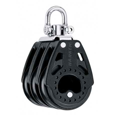 [HK2604] Block triple Carbo with swivel 57mm