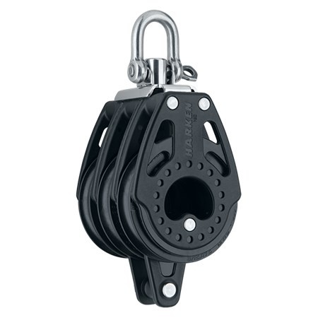 [HK2665] Block triple Carbo with swivel and becket 75mm