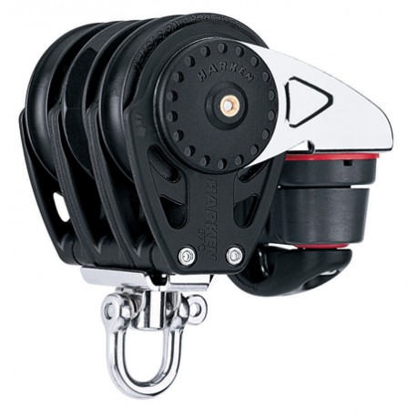 [HK2685] Poulie triple Winch Carbo à émerillon avec taquet 75mm