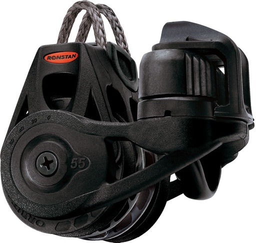 [RF56331] Poulie triple Winch Orbit à boucle Dyneema, seulement automatique avec taquet ajustable 55mm