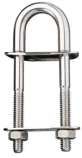 [RF548] U bolt turned 5/16 x4 long stud