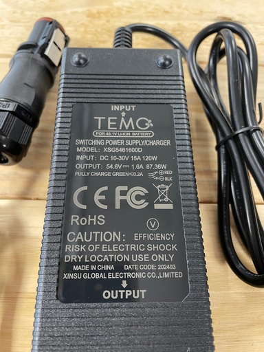 [TE-VEN_0202] 12V charger for Temo 1000